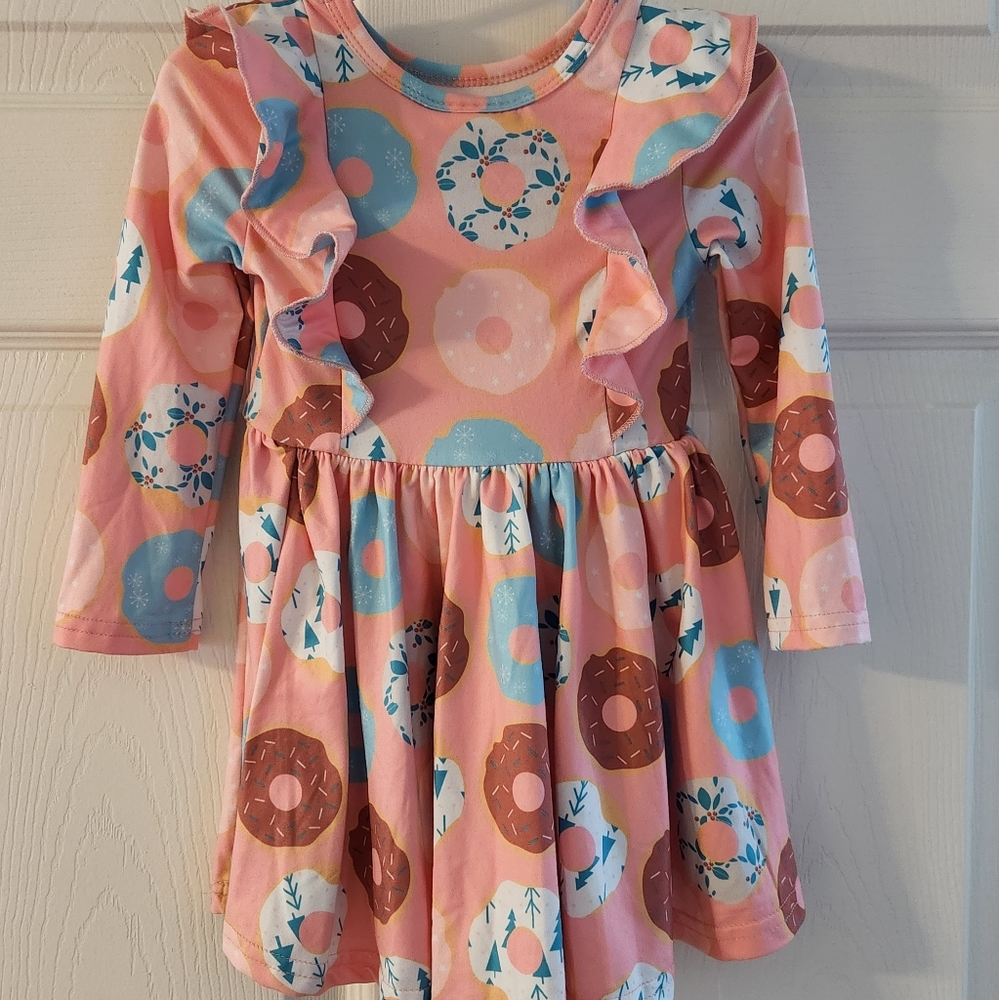 Dot Dot Smile, Ruffle dress, Donuts pattern